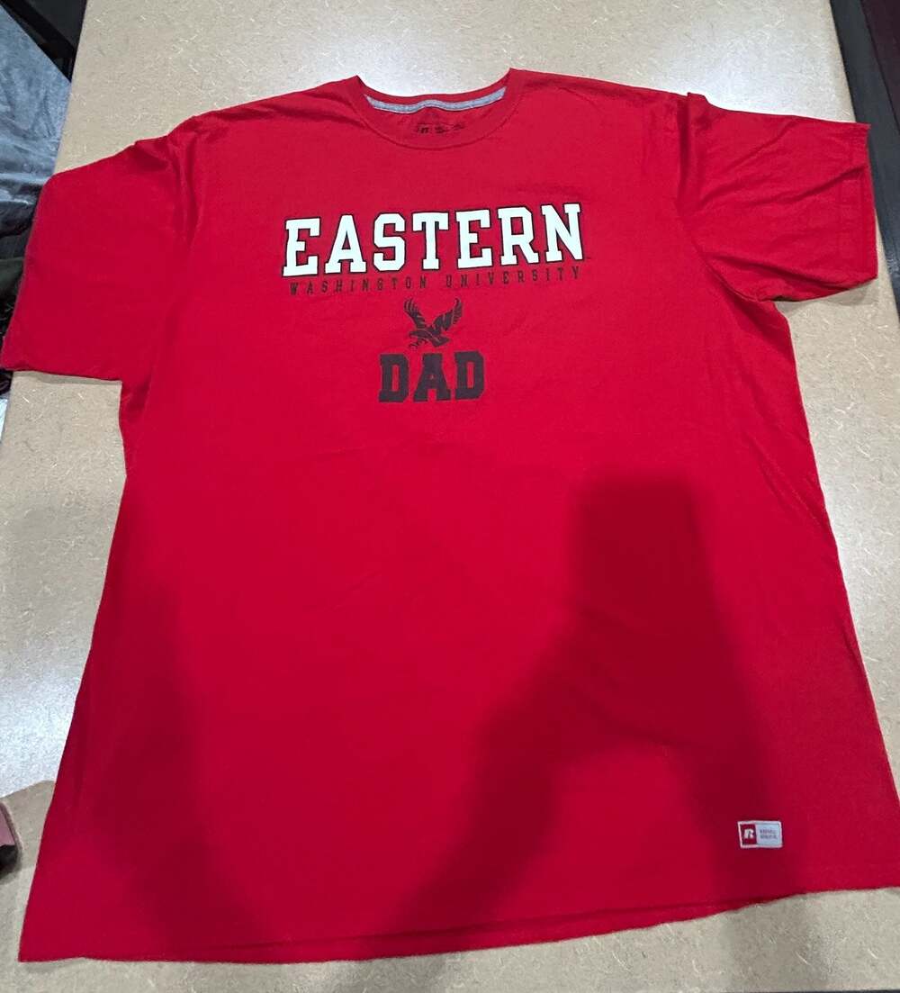 Russell Athletic Eastern Washington University Dad Graphic T-Shirt Red 3XL